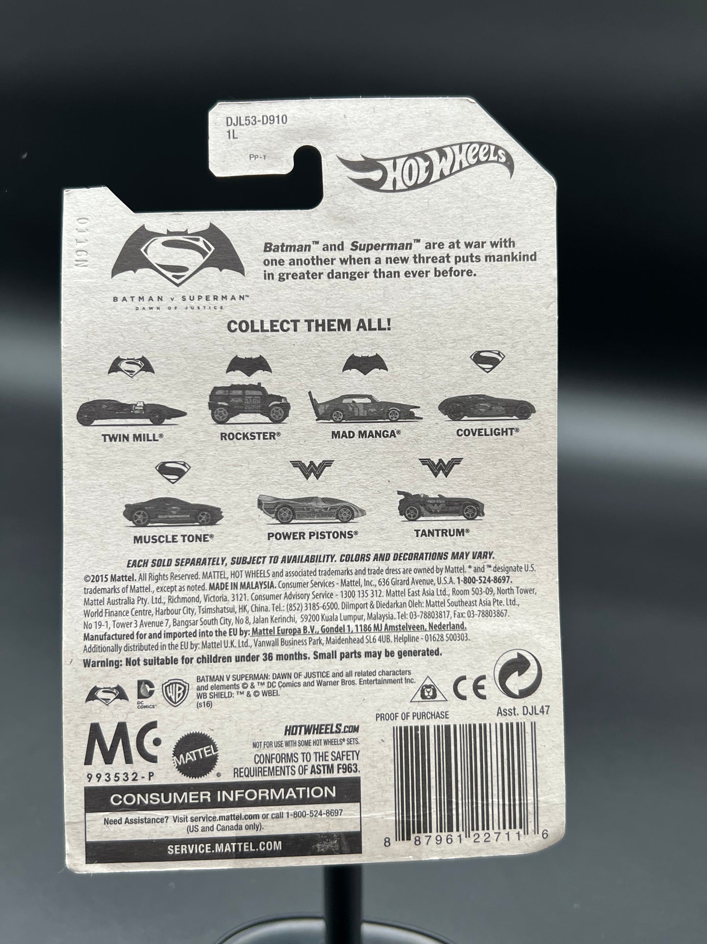 Hot Wheels Covelight, Blue 4/7 Superman