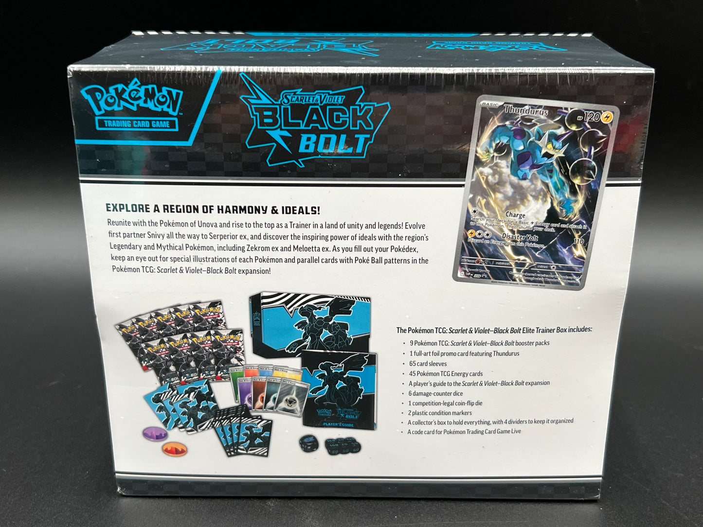 Black Bolt Elite Trainer Box - SV: Black Bolt Pokémon TCG New ETB