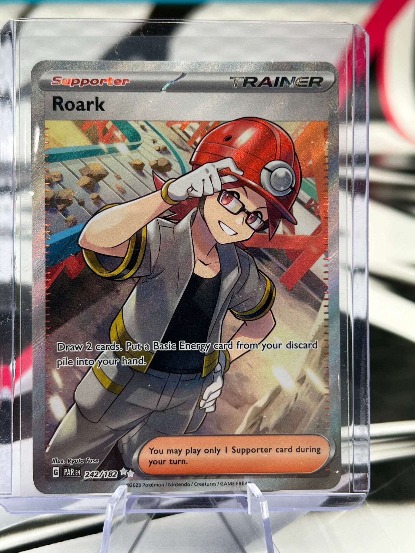 Roark - 242/182 - SV04: Paradox Rift (PAR) Pokémon TCG