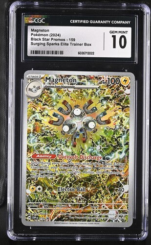 CGC 10 Magneton 159 Black Star Promo Graded Pokémon Card TCG