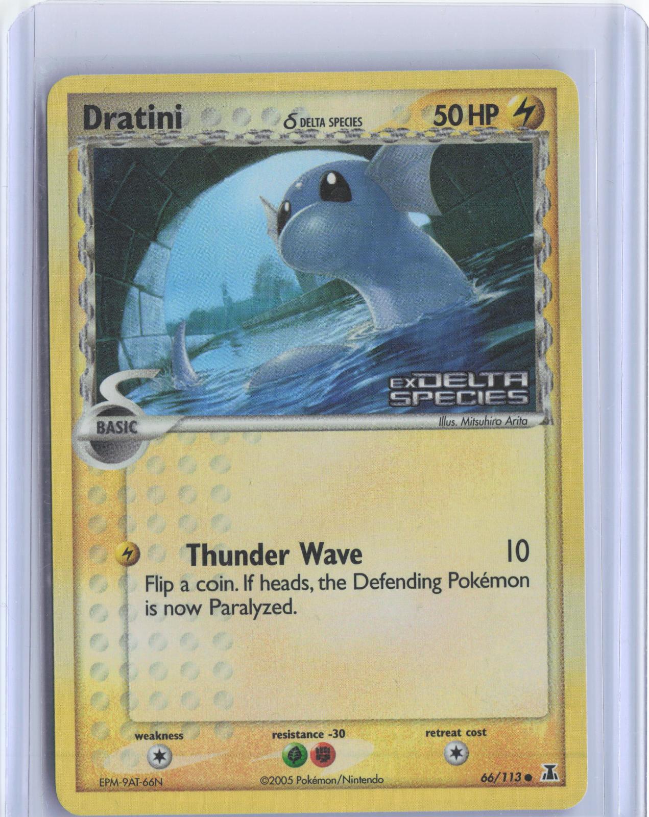 Dratini 66/113 Common Delta Species Pokemon Reverse Holo TCG Card