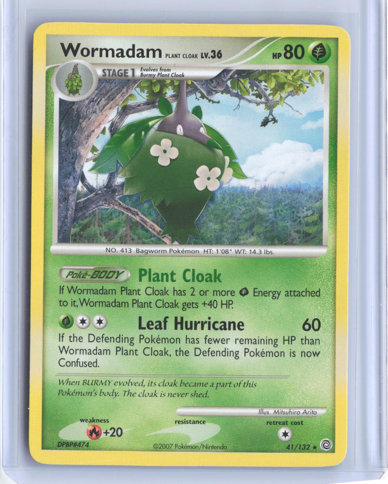 Wormadam Plant Cloak 41/132 Rare Secret Wonders Pokemon TCG Card