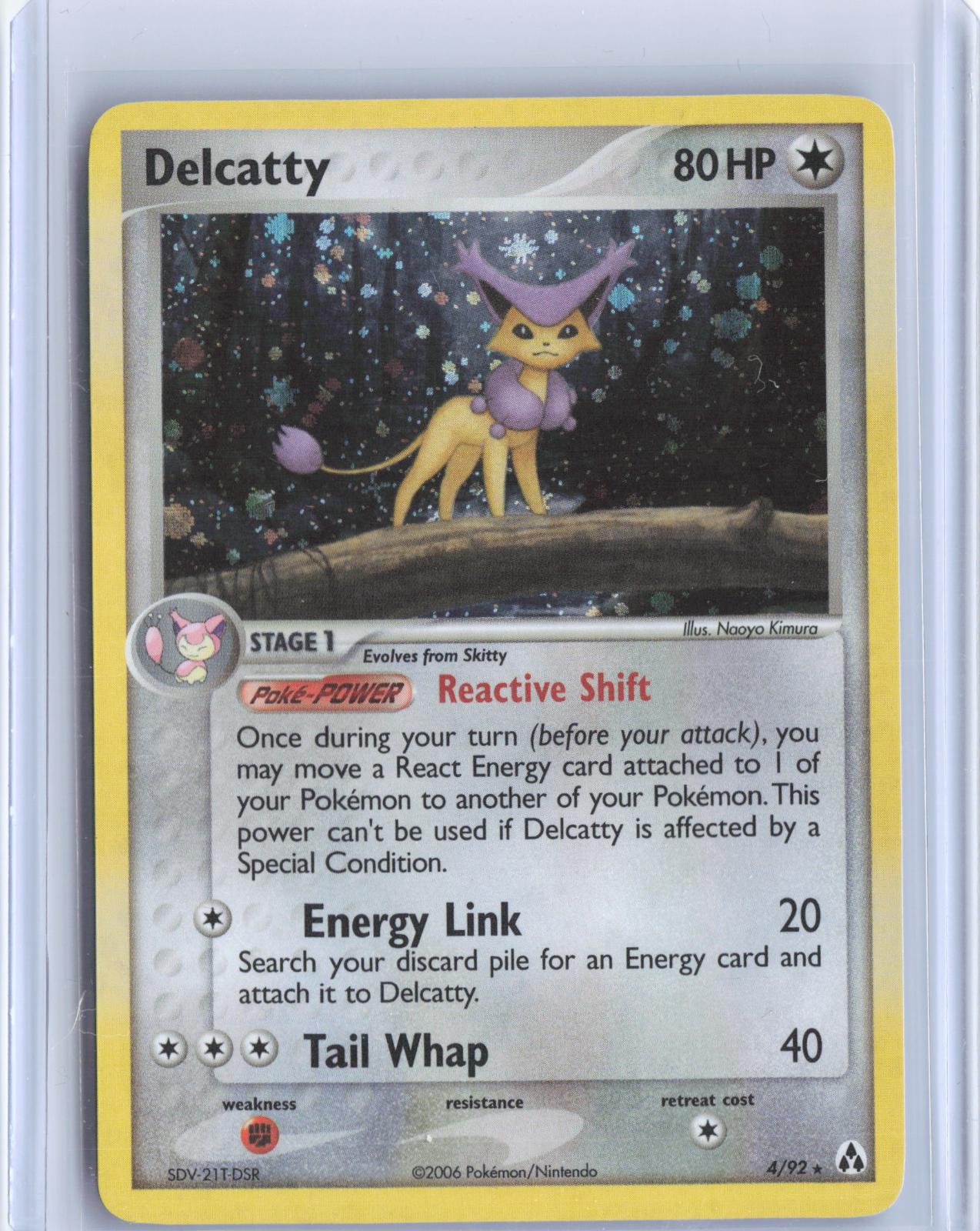 Delcatty 4/92 Holo Rare Legend Maker Pokemon Holo TCG Card