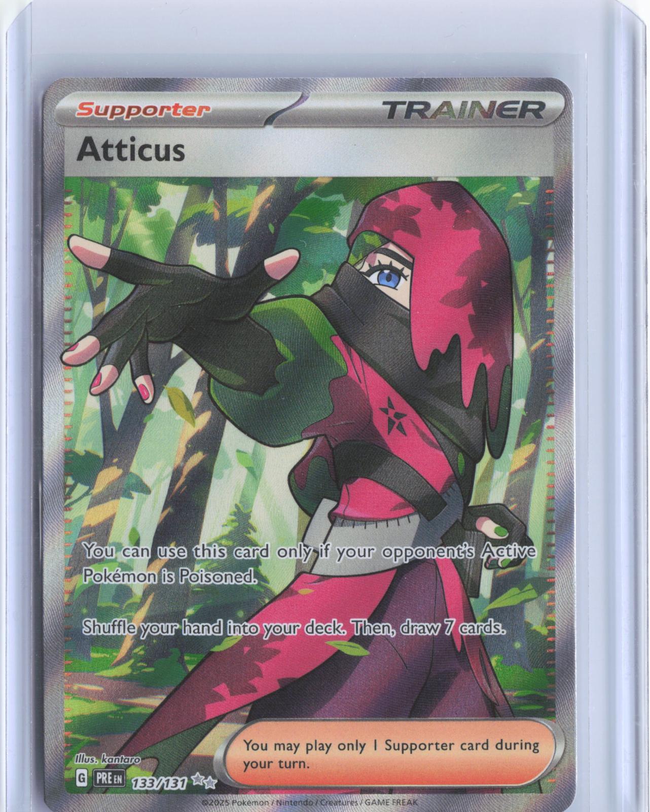 Atticus 133/131 Holo Ultra Rare Prismatic Evolutions Pokemon TCG Card