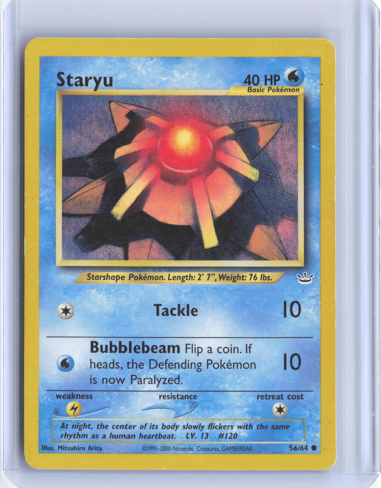 Staryu 56/64 Common Neo Revelation Pokemon Unlimited TCG Card