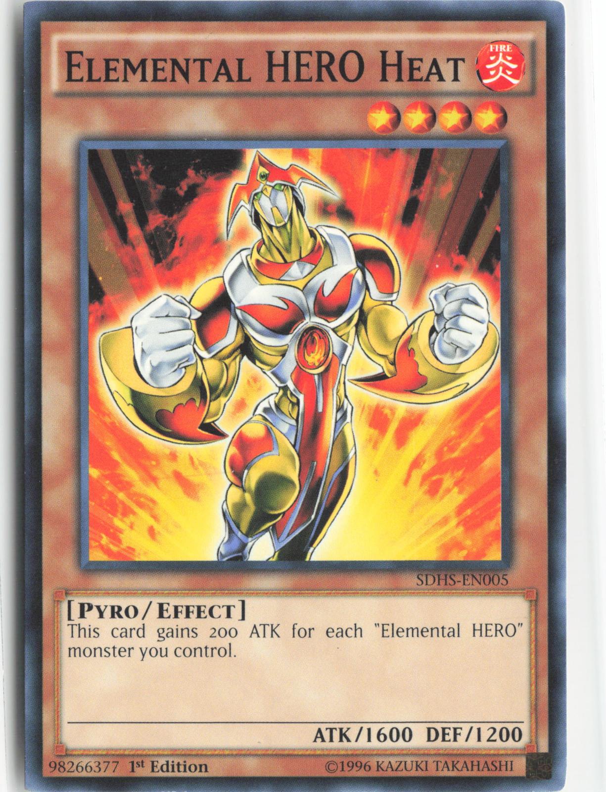 Elemental HERO Heat SDHS-EN005 Structure Deck: HERO Strike Yu-Gi-Oh Unlimited