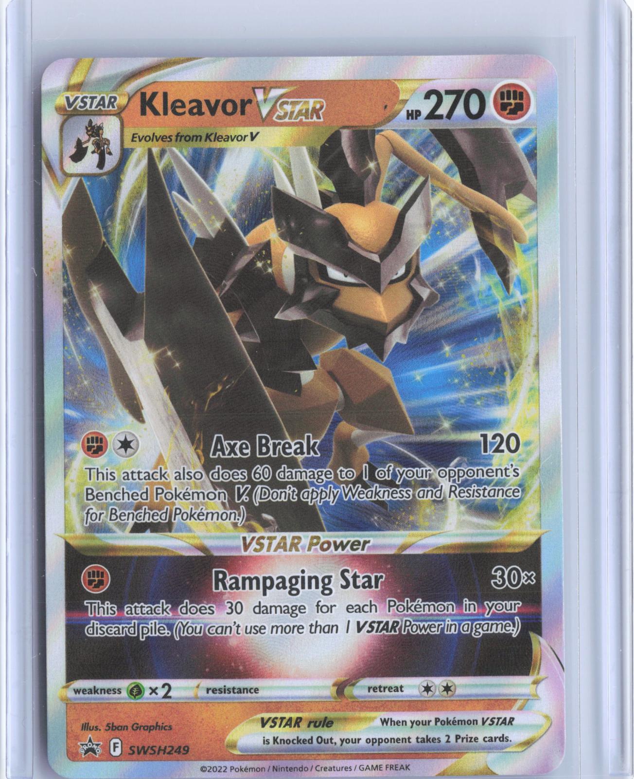 Kleavor VSTAR SWSH249 Holo Promo Sword & Shield Promo Pokemon TCG Card