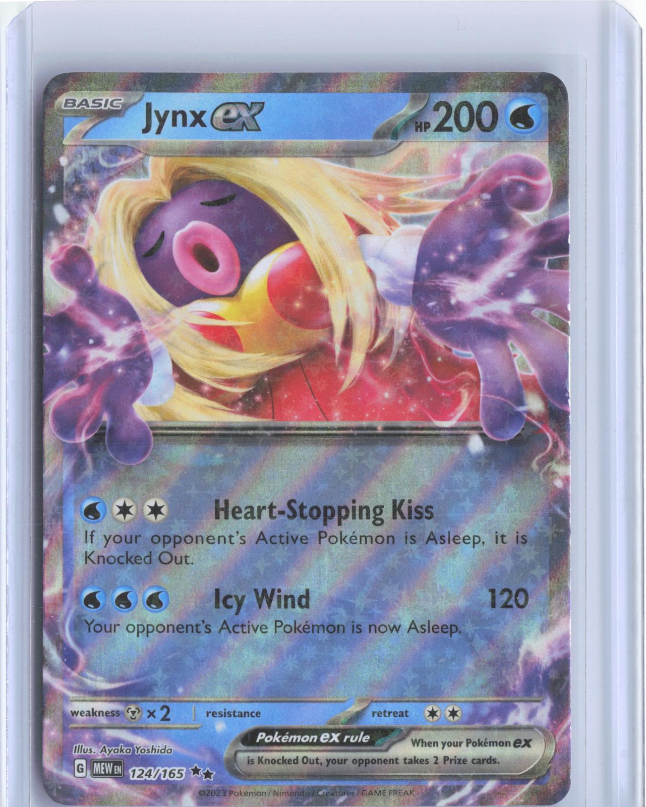Jynx ex 124/165 Double Rare 151 Pokemon TCG Card