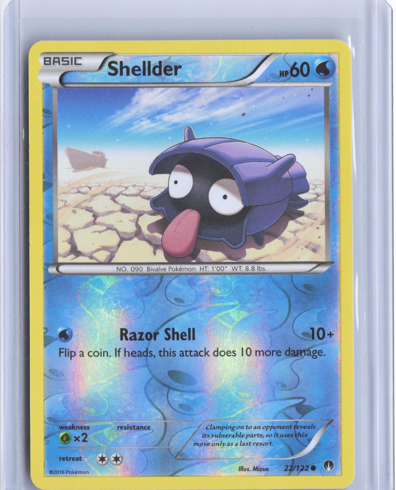 Shellder 22/122 Common BREAKpoint Pokemon Reverse Holo TCG Card