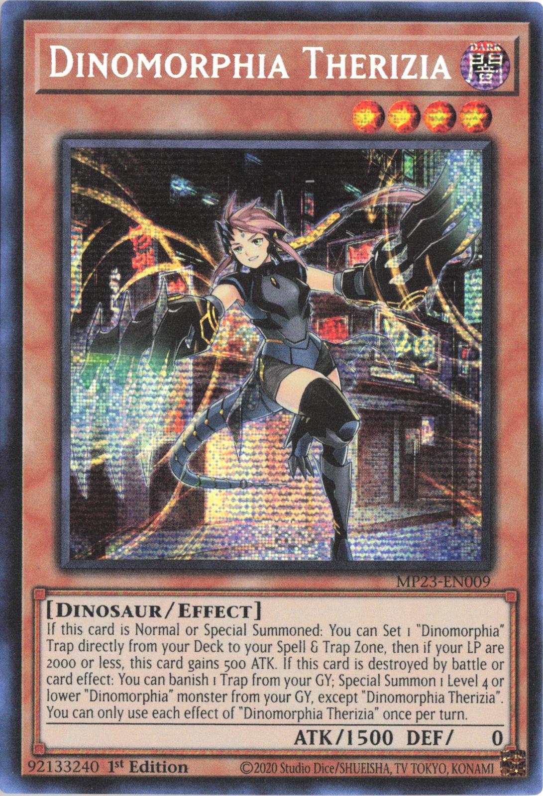 Dinomorphia Therizia MP23-EN009 25th Anniversary Tin: Dueling Heroes Mega Pack Yu-Gi-Oh 1st Edition