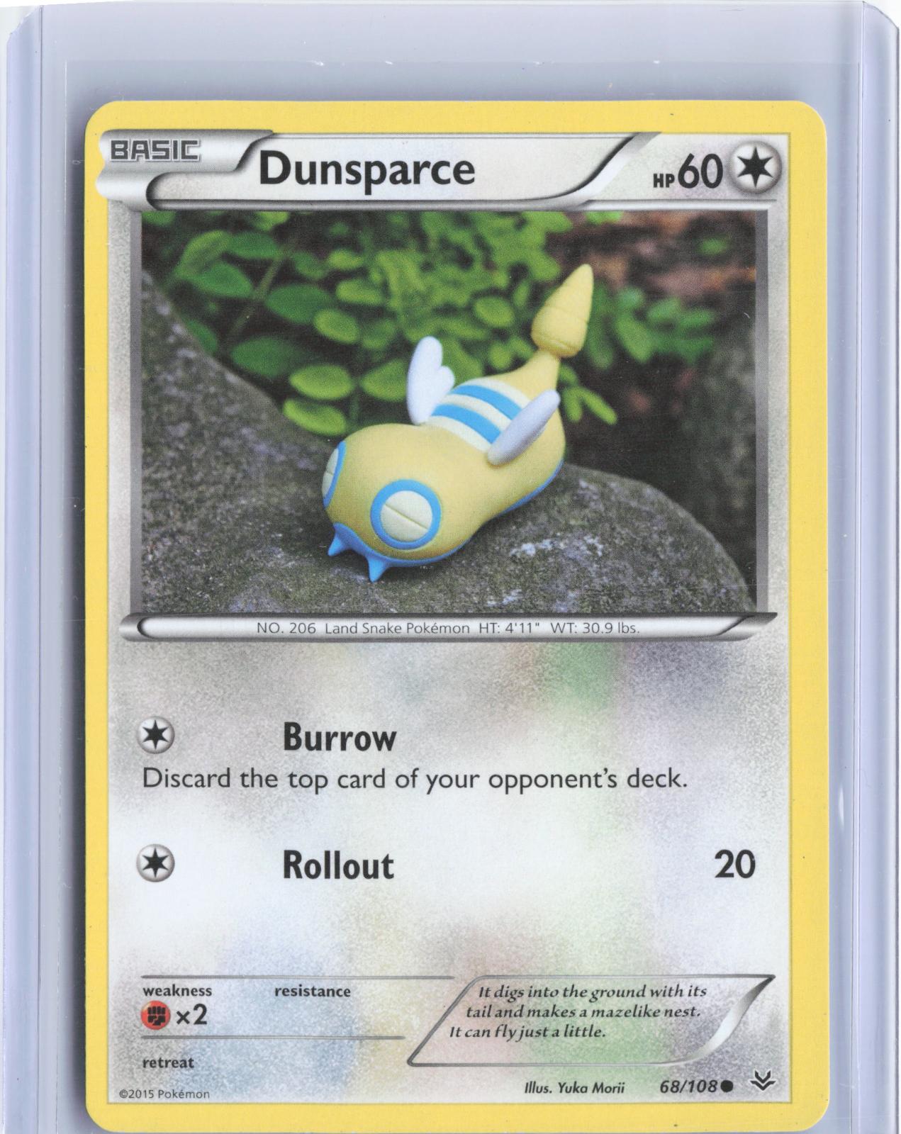 Dunsparce 68/108 Common Roaring Skies Pokemon TCG Card