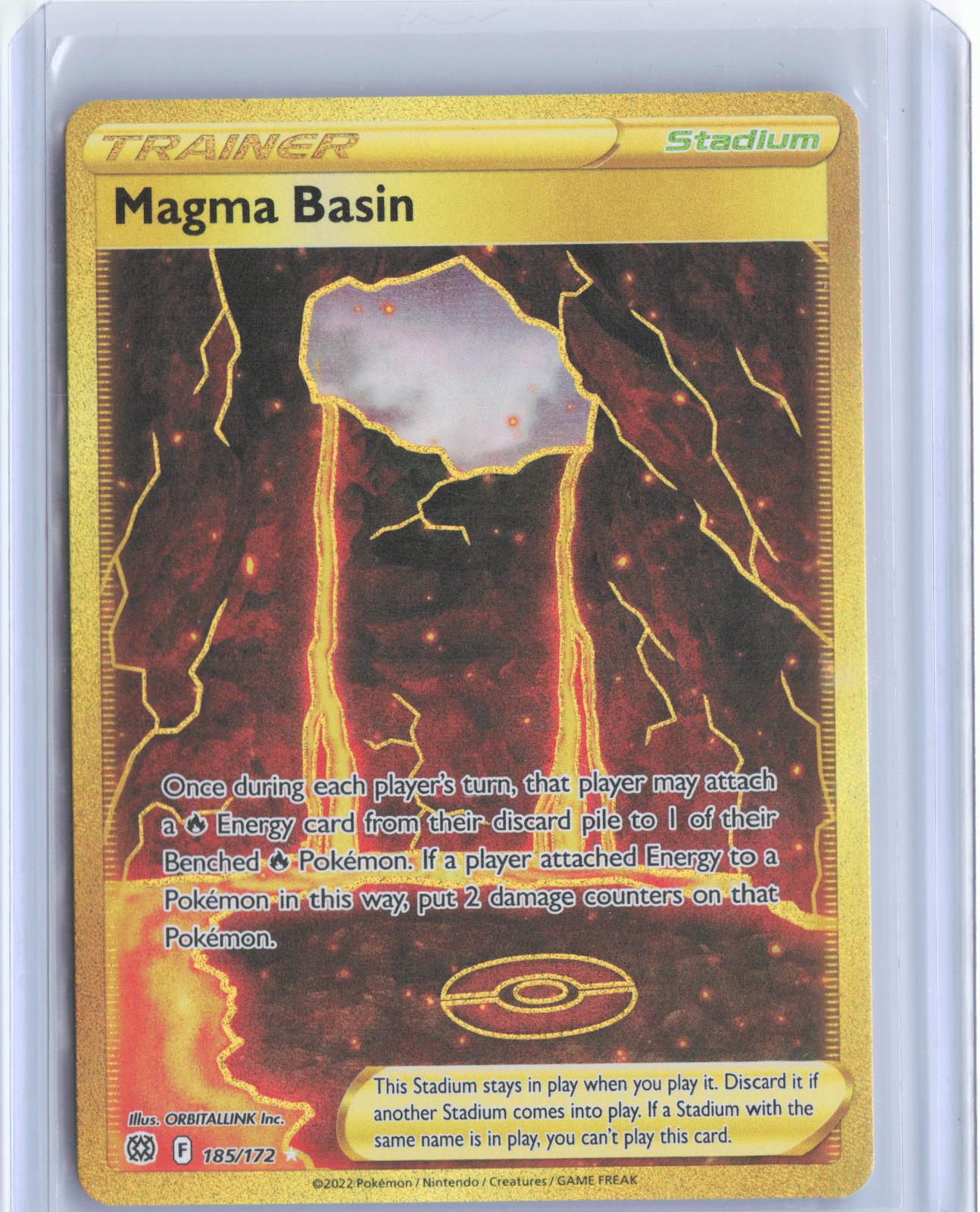 Magma Basin 185/172 Secret Rare Brilliant Stars Pokemon TCG Card
