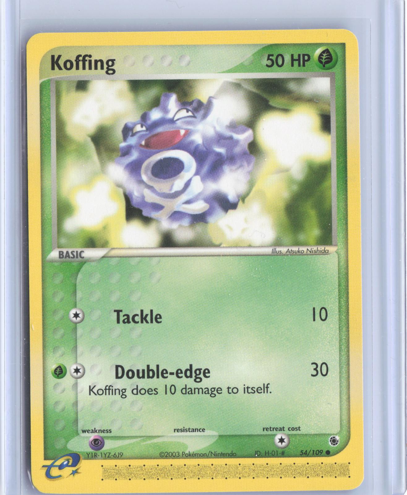 Koffing 54/109 Common Ruby & Sapphire Pokemon TCG Card