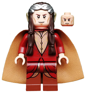 LEGO The Lord of the Rings Elrond - Silver Crown, Dark Red Clothing Item No: lor059 Set: 79006
