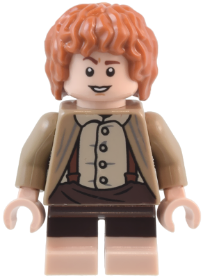 LEGO Lord of the Rings - Samwise Gamgee (Sam) - Dark Tan Jacket Item No: lor132 Set: 10333