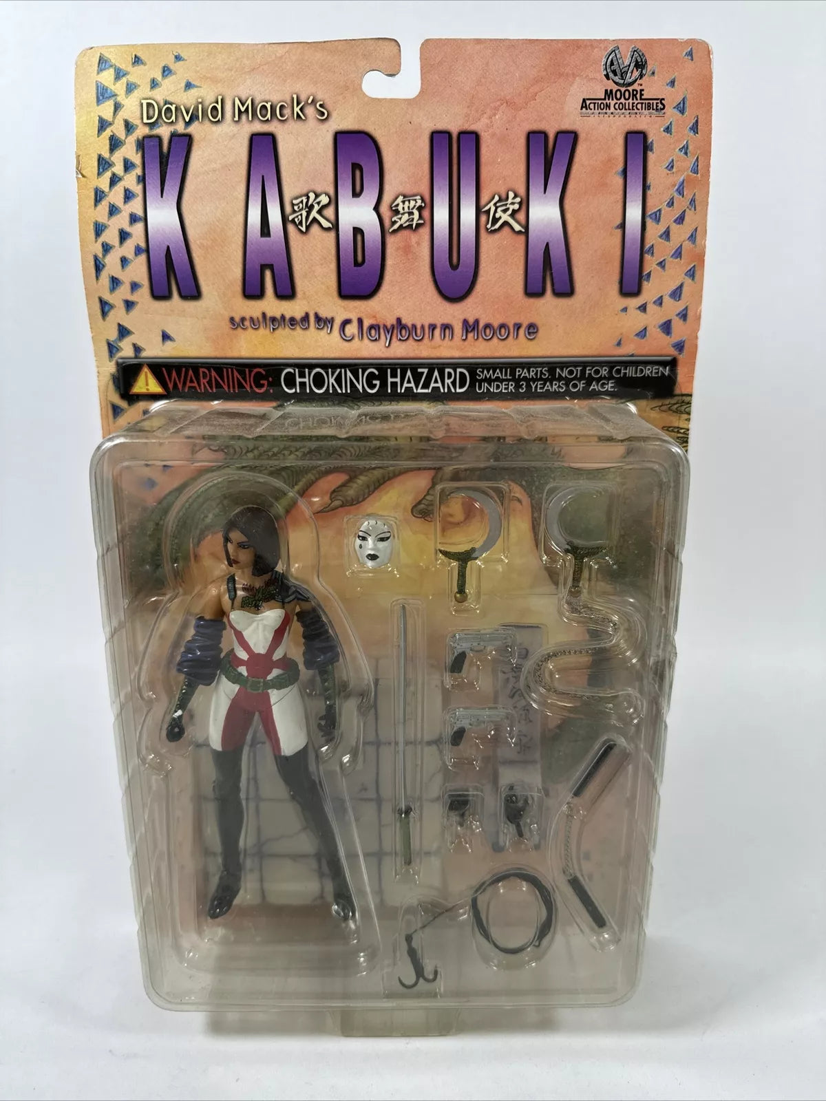 Kabuki Doppelganger Figure Clayburn Moore Action Collectible New 2000 David Mack