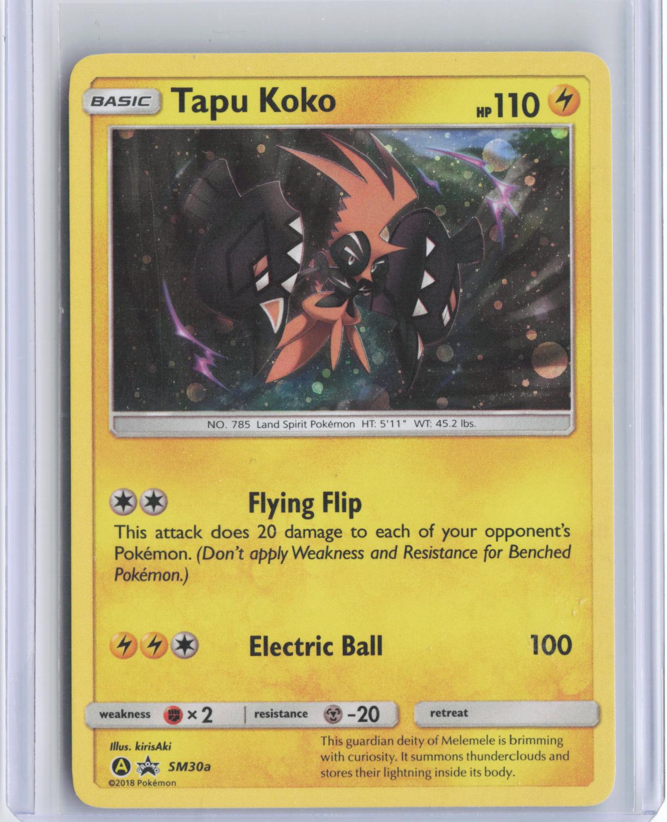 Tapu Koko SM30A Holo Promo Alternate Art Promos Pokemon TCG Card