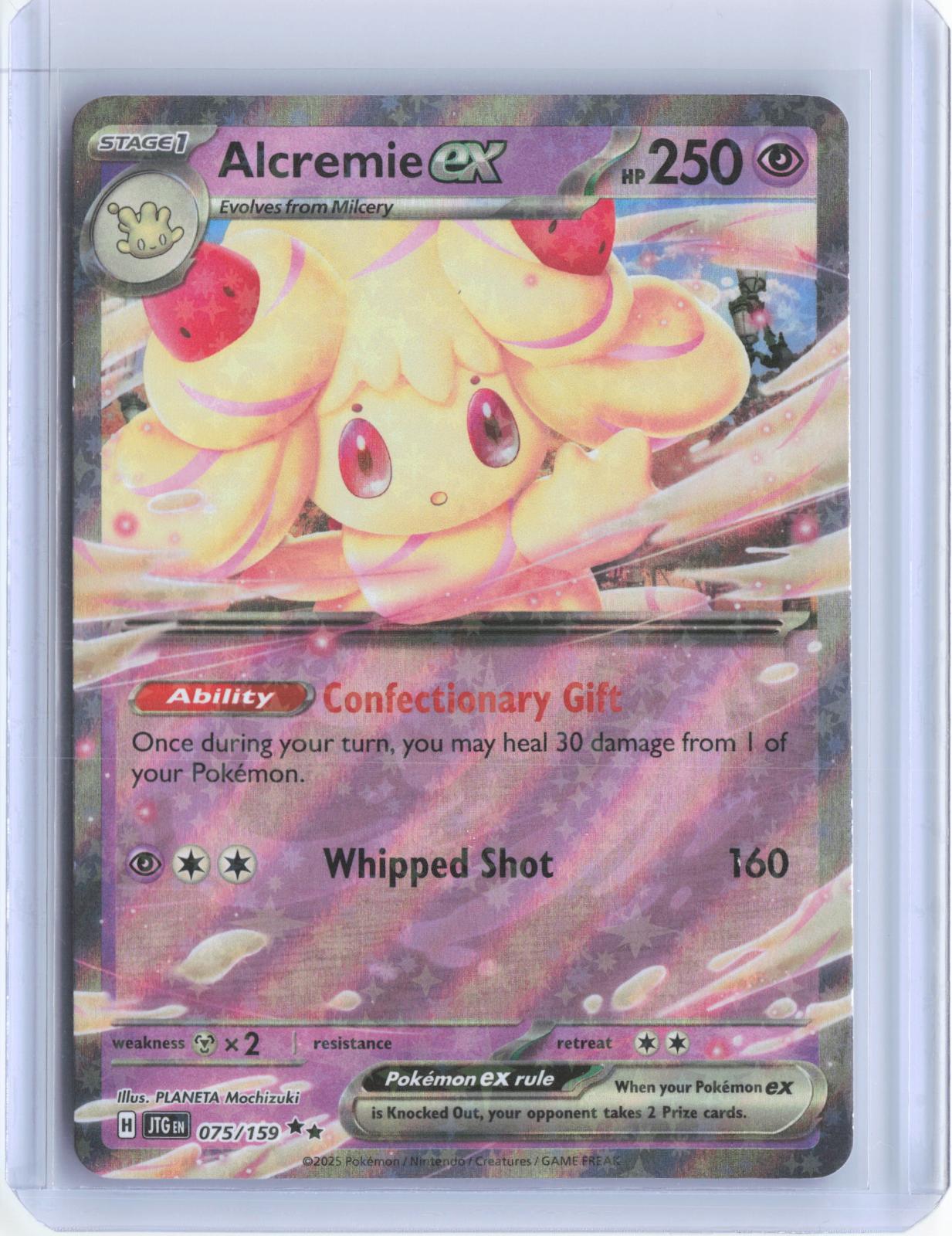 Alcremie ex 075/159 Double Rare Journey Together Pokemon TCG Card