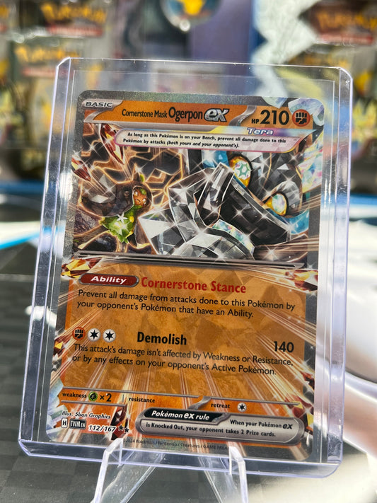 Cornerstone Mask Ogerpon ex - 112/167 - SV06: Twilight Masquerade (TWM) Pokémon TCG