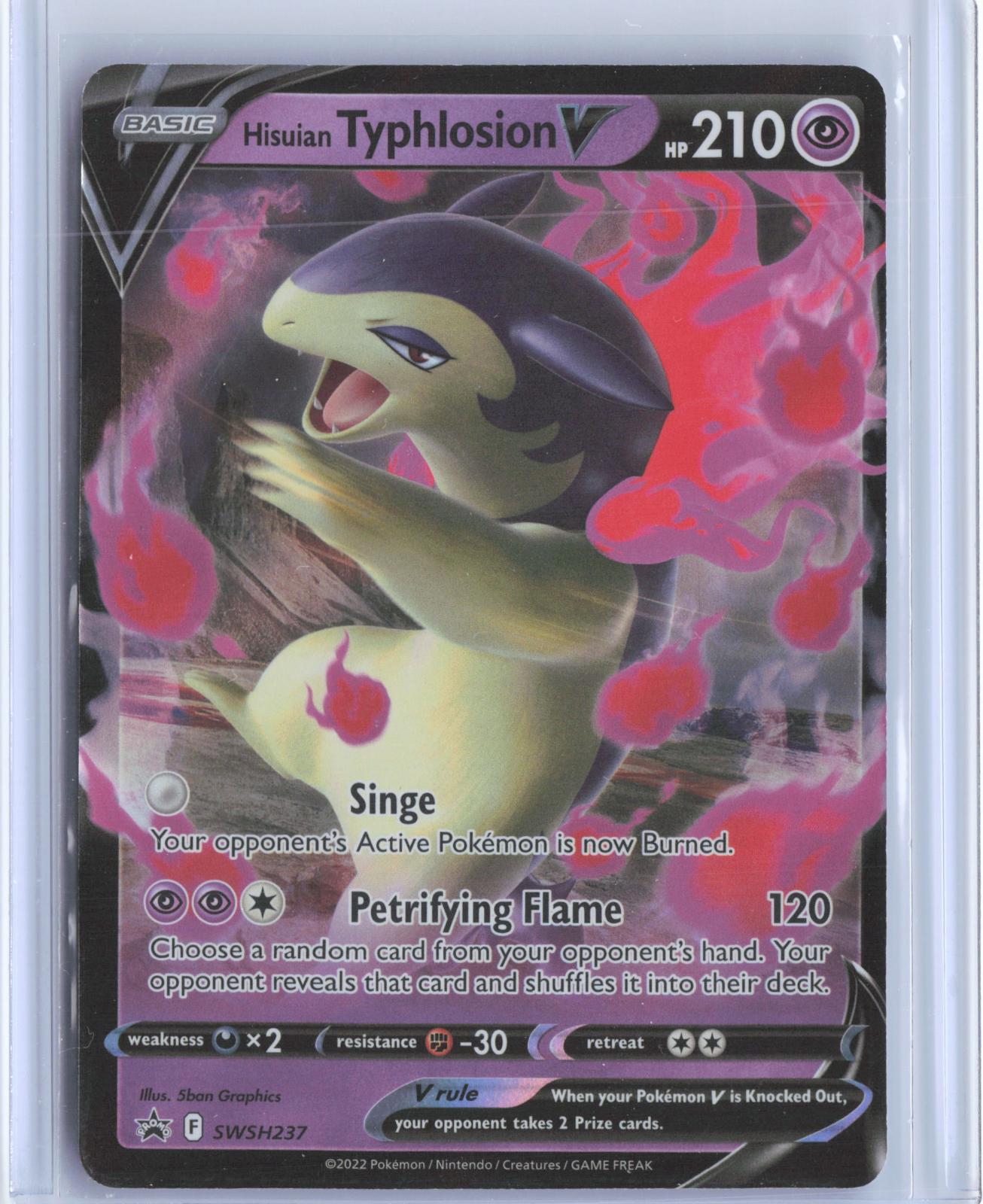 Hisuian Typhlosion V SWSH237 Holo Promo Sword & Shield Promo Pokemon