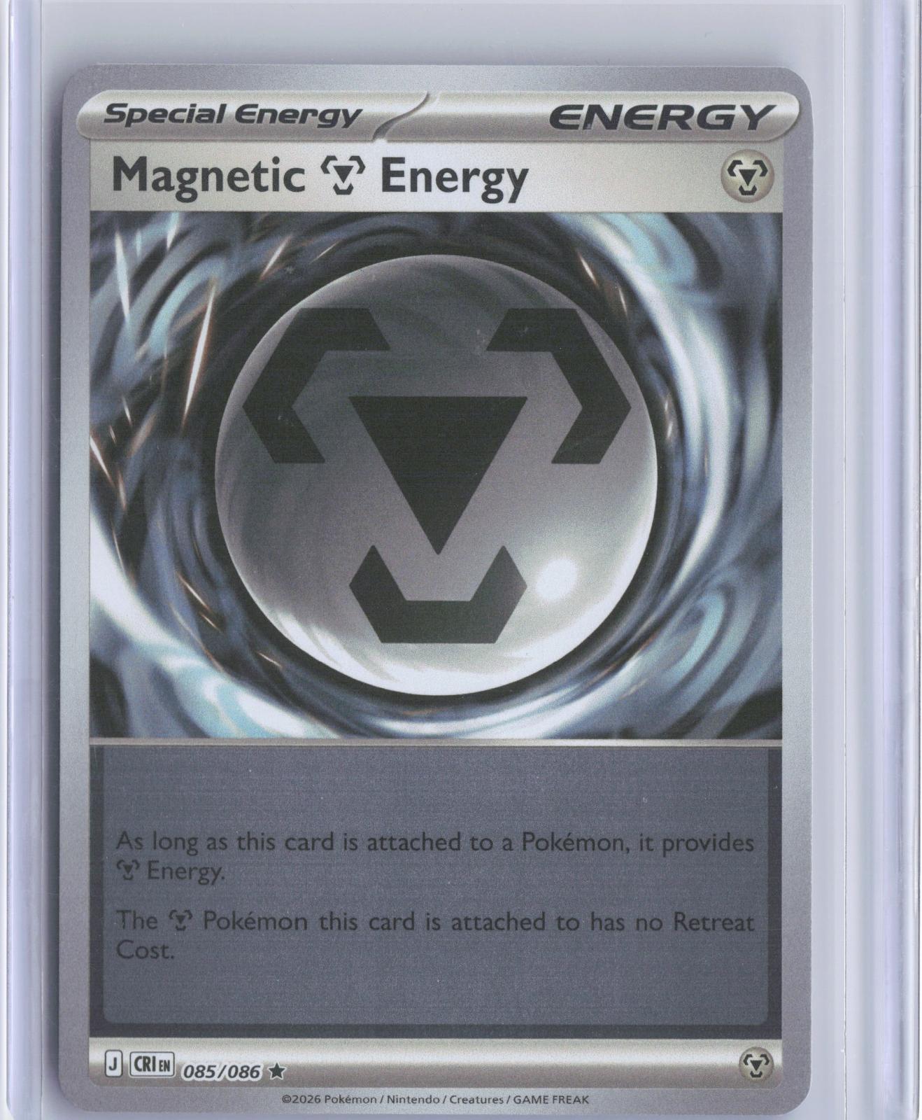 Magnetic M Energy 085/086 Holo Rare Chaos Rising Pokemon TCG Card