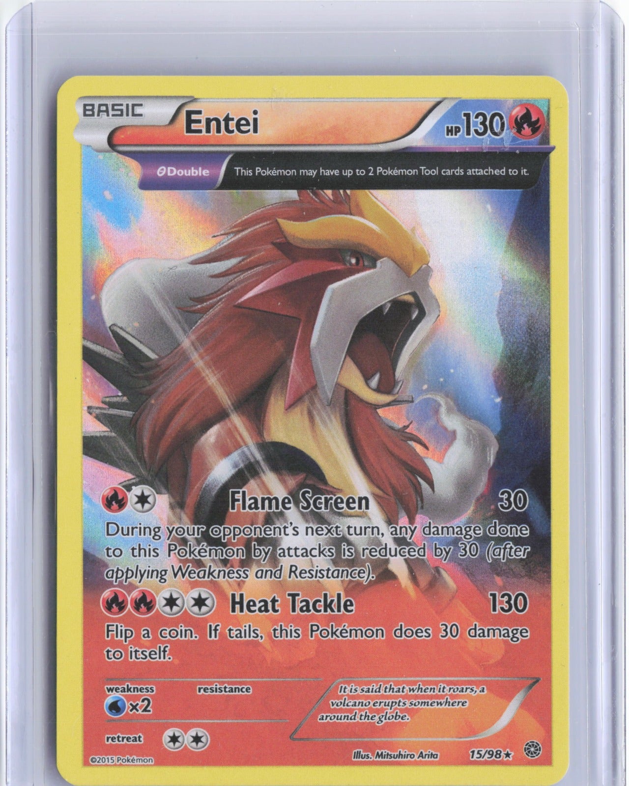 Entei (15) Holo Holo Rare XY - Ancient Origins 15/98 