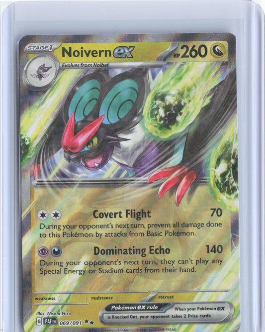 Noivern ex 069/091 Double Rare Paldean Fates Pokemon Holo