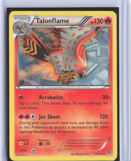 Talonflame 10/119 Rare Phantom Forces Pokemon TCG Card