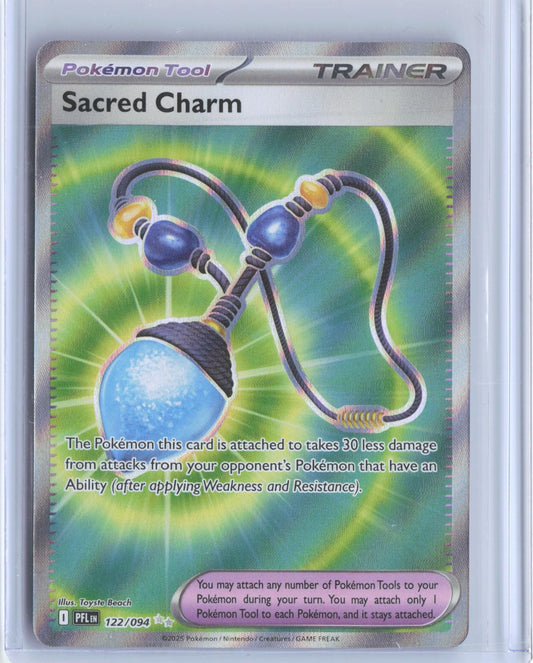 Sacred Charm 122/094 Ultra Rare Phantasmal Flames Pokemon Holo