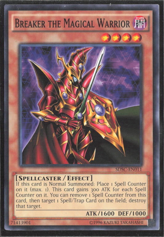 Breaker the Magical Warrior SDSC-EN011 Structure Deck: Spellcaster's Command Yu-Gi-Oh 1st Edition