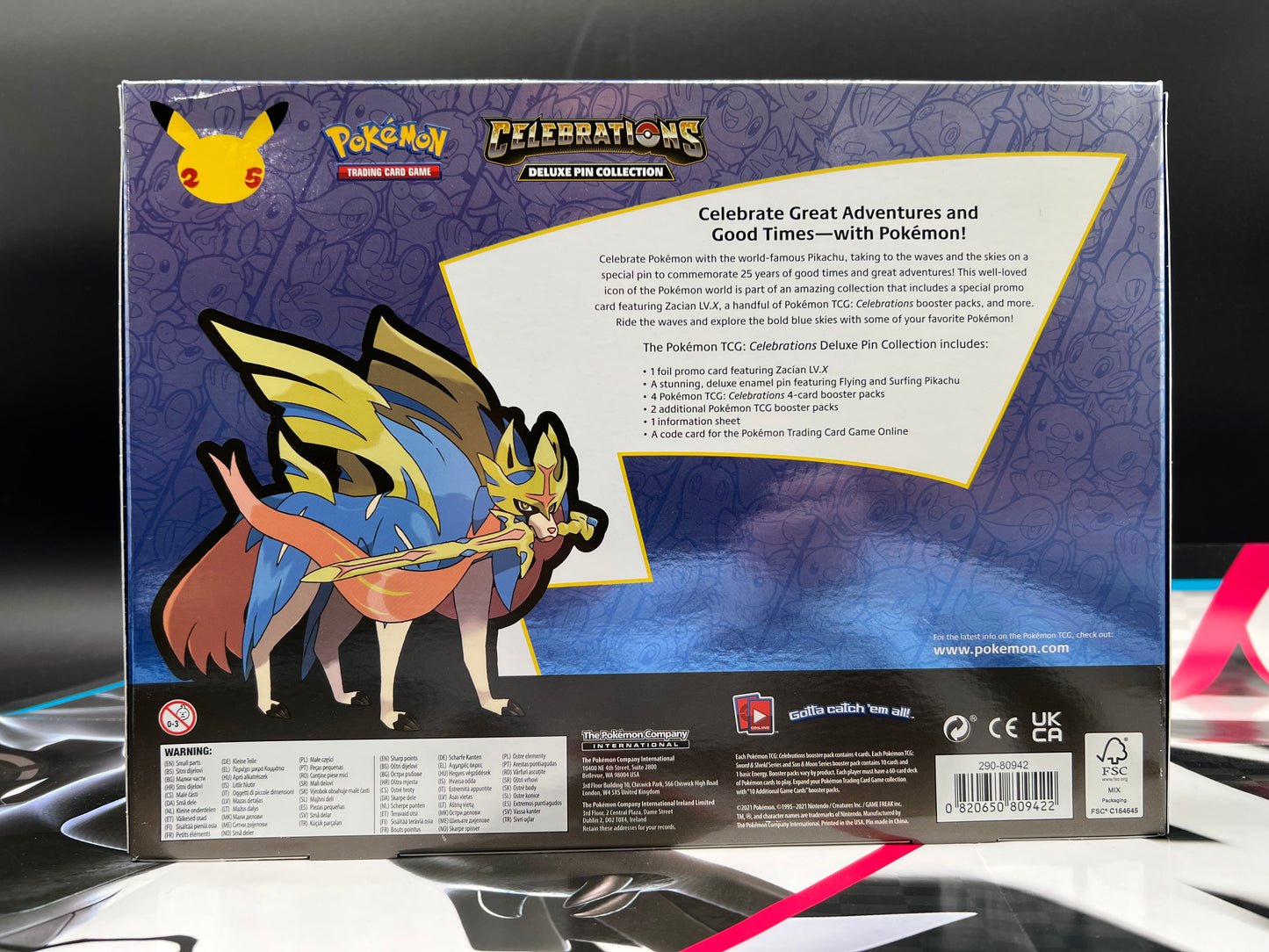 Celebrations Deluxe Pin Collection [Zacian LV. X] - Celebrations (CLB) Pokémon TCG