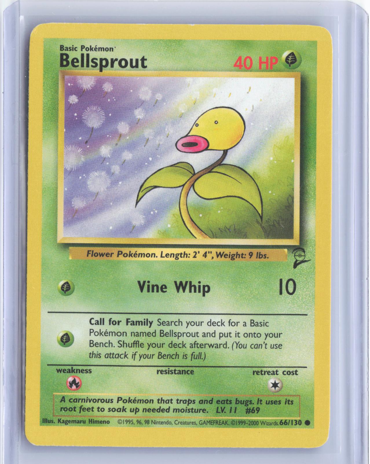Bellsprout 66/130 Common Base Set 2 Pokemon TCG Card