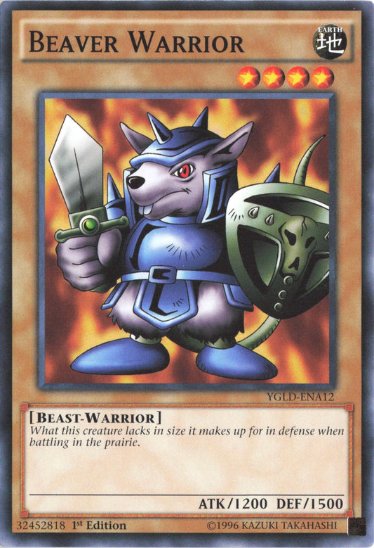 Beaver Warrior YGLD-ENA12 King of Games: Yugi's Legendary Decks Yu-Gi-Oh 1st Edition
