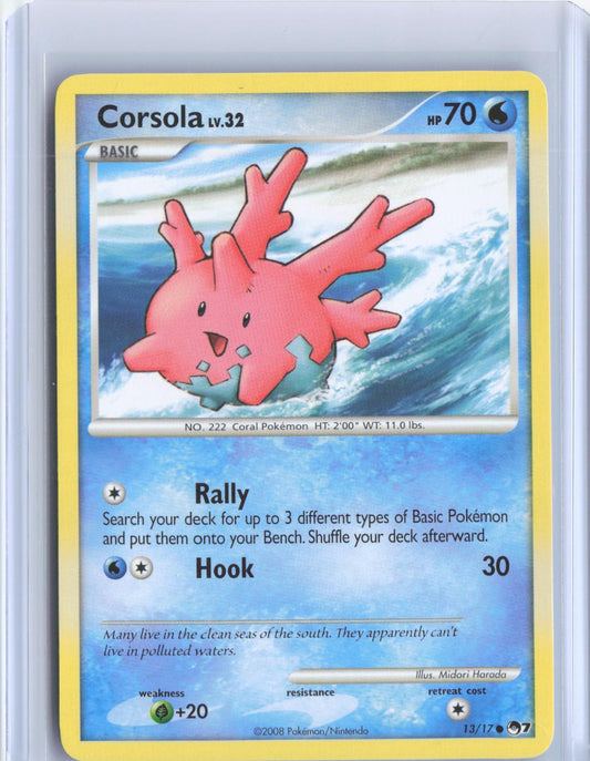 Corsola 13/17 Common POP Series 7 Pokemon