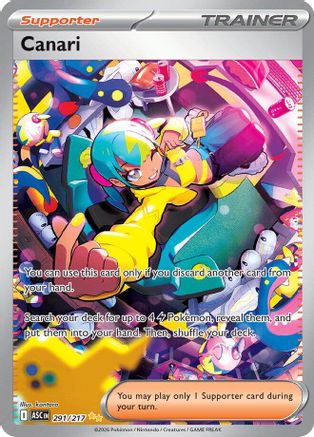 Canari 291/217 Special Illustration Rare Ascended Heroes Pokemon TCG Card