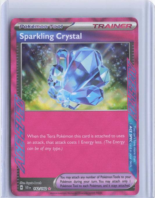Sparkling Crystal 142/142 ACE SPEC Rare Stellar Crown Pokemon Holo TCG Card