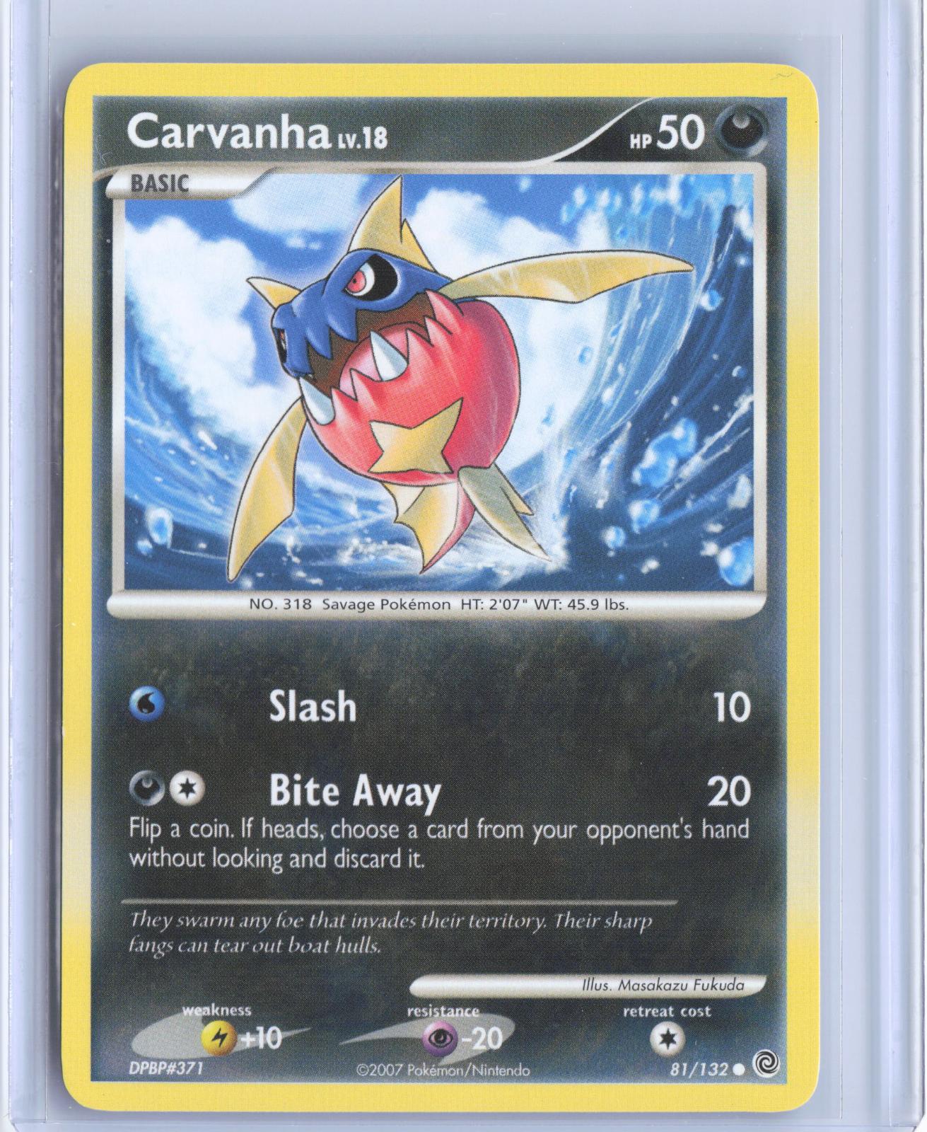 Carvanha 81/132 Common Secret Wonders Pokemon TCG Card
