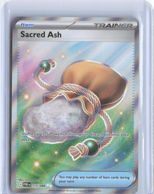 Sacred Ash 115/088 Ultra Rare Perfect Order Pokemon Holo