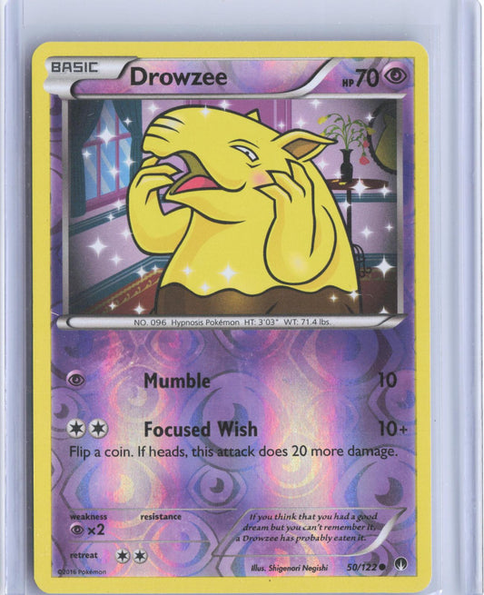 Drowzee 50/122 Common BREAKpoint Pokemon Reverse Holo TCG Card