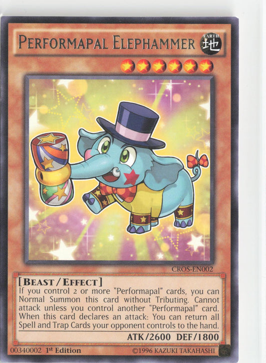 Performapal Elephammer CROS-EN002 Rare Crossed Souls Yu-Gi-Oh 1st Edition