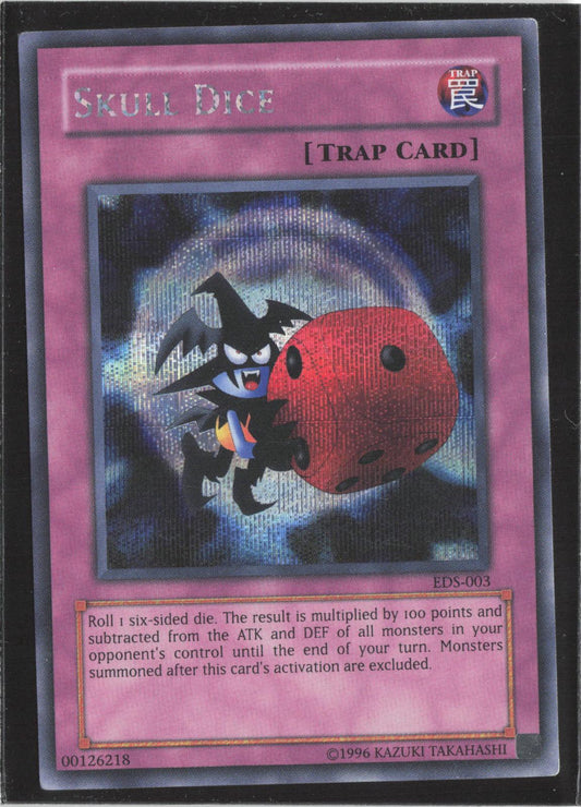 Skull Dice EDS-003 Secret Rare Eternal Duelist Soul Yu-Gi-Oh Limited