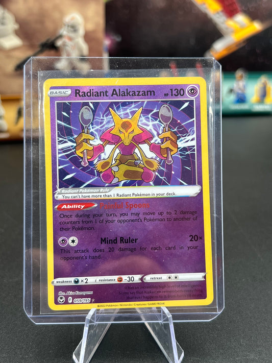 Radiant Alakazam - SWSH12: 059/195 / Radiant Rare Silver Tempest (SWSH12) Pokémon TCG