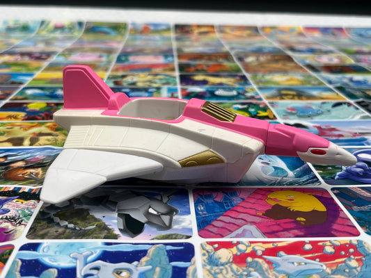Vintage 1995 Mighty Morphin Power Rangers Kimberly Pink Ranger jet vehicle Power Ranger Action Figure