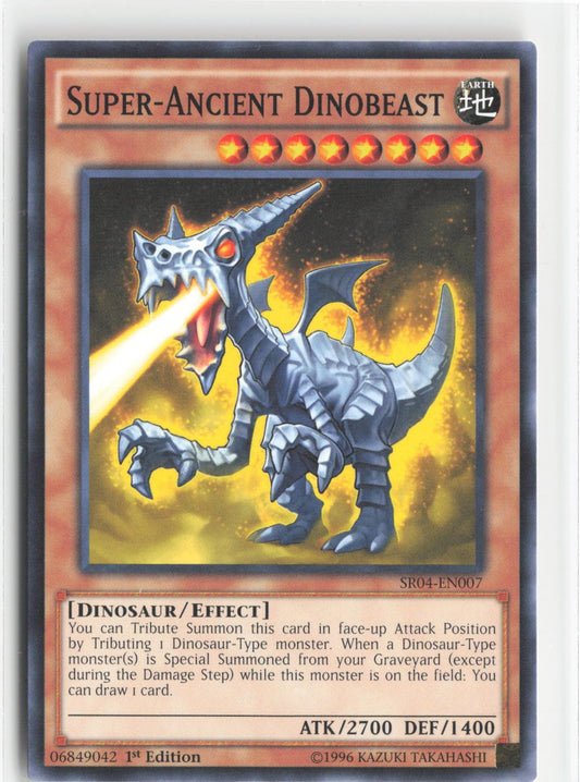 Super-Ancient Dinobeast SR04-EN007 Structure Deck: Dinosmasher's Fury Yu-Gi-Oh 1st Edition
