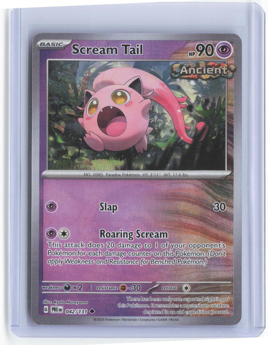Scream Tail (Poke Ball Pattern) 042/131 Holo Prismatic Evolutions Pokemon Card