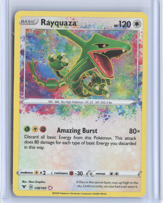 Rayquaza 138/185 Amazing Rare Vivid Voltage Pokemon Holo