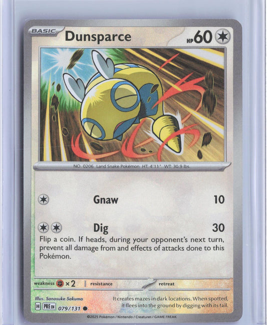 Dunsparce (Poke Ball Pattern) 079/131 Holo Prismatic Evolutions Pokemon Card