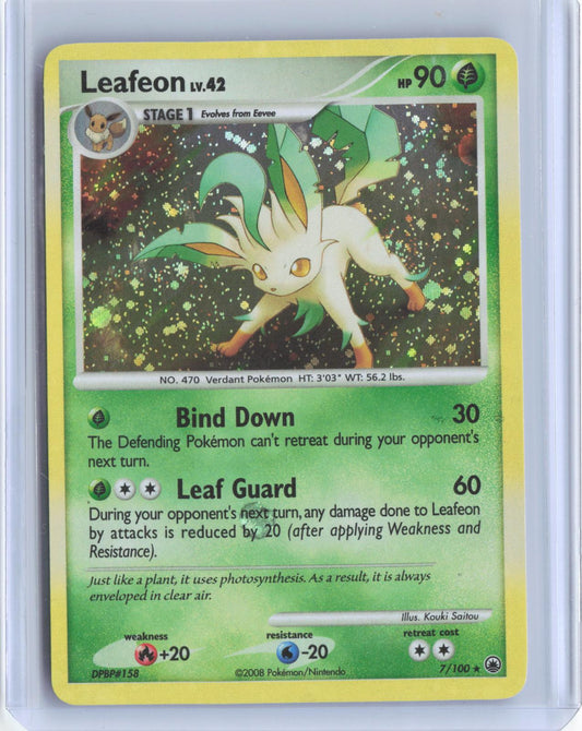 Leafeon 7/100 Holo Rare Majestic Dawn Pokemon TCG Card