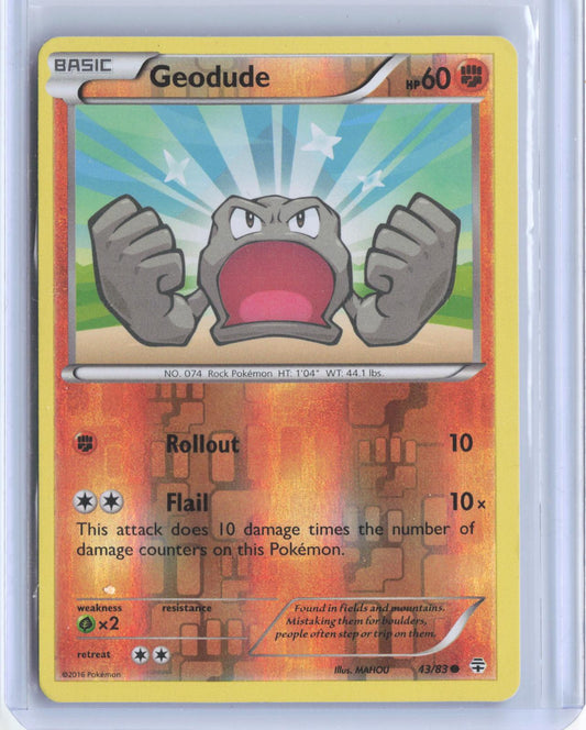 Geodude 43/83 Common Generations Pokemon Reverse Holo TCG Card