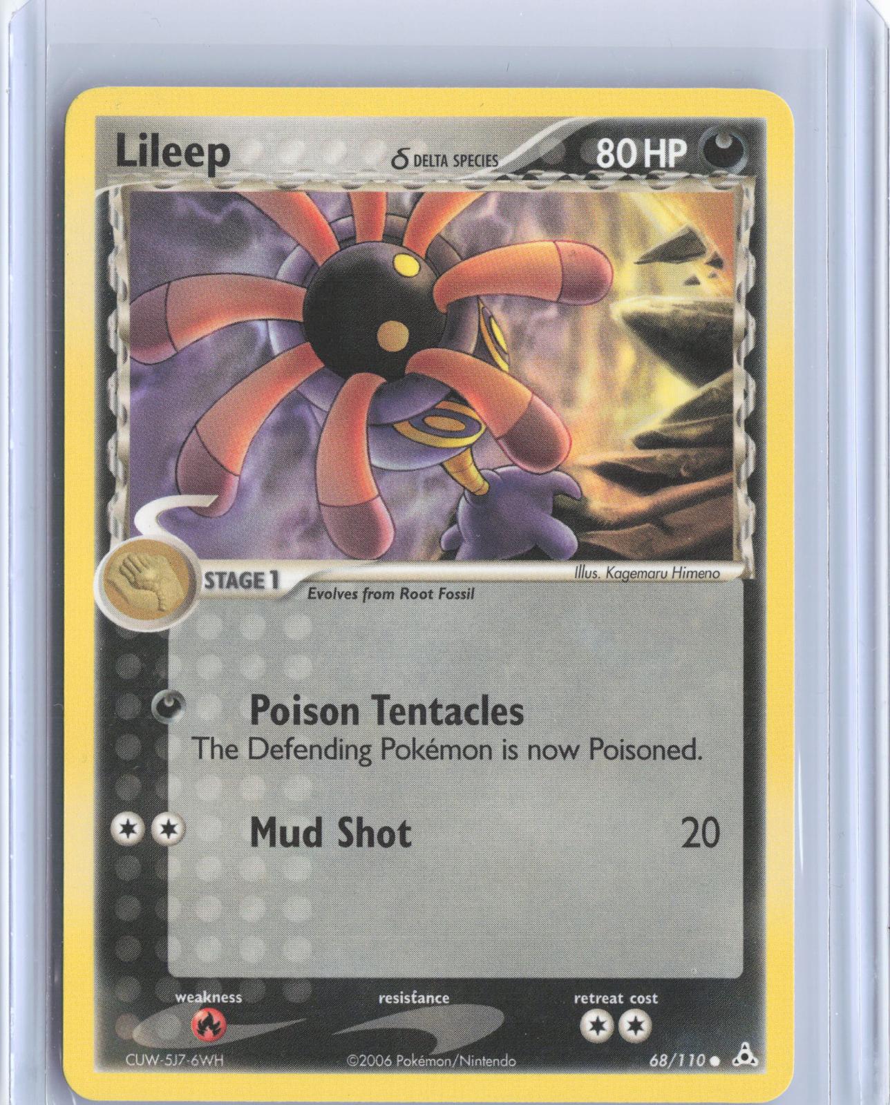 Lileep 68/110 Common Holon Phantoms Pokemon TCG Card